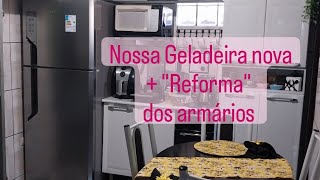 Geladeira TF55S Electrolux  dicas de organização  Mudança nos armários da cozinha [upl. by Alarick]