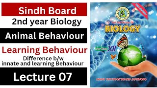 Learning behaviour  distinguish between innate and learning behaviour  class 12 biology Sindh [upl. by Madda]