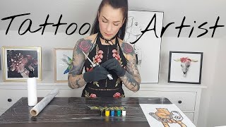 ASMR  Tattoo Artist Roleplay  Preparation and you get inked [upl. by Koosis249]