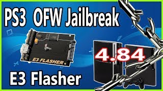 Jailbreak PS3 Slim 484 OFW With E3 Flasher To Rebug 4822 CFW 2021 [upl. by Scandura]