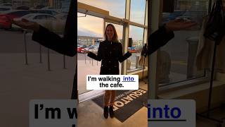 Im walking  the cafe  English Prepositions grammar english englishgrammar prepositions [upl. by Lledniw627]