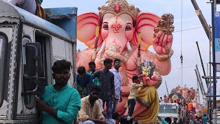 Ganesh Immersion In Hyderabad  Ganesh Visarjan [upl. by Randie]