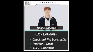 BOYS24 Profile BOY CARD  Ep 12 BOY LoUoonENGver [upl. by Kelvin]