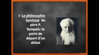 La philosophie africaine La philosophie bantoue du père P Tempels [upl. by Py123]