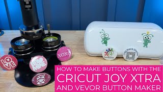 DIY Button Making with Cricut Joy Xtra and Vevor Button Maker [upl. by Eelsnia755]