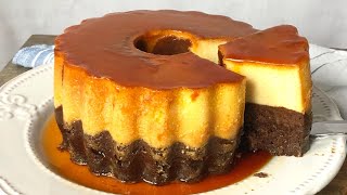 Pastel imposible chocoflan o tarta mágica ¡Magia en tu horno [upl. by Obidiah126]