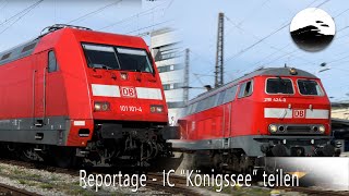 Reportage IC quotKönigsseequot in Augsburg teilen [upl. by Nessnaj]