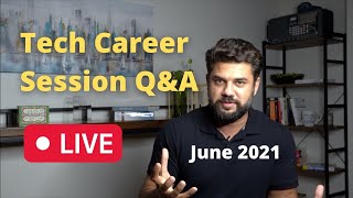 LIVE June Career Mentorship  2021 Tech Salary Report and Industry [upl. by Annaeerb]