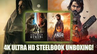 Andor The Complete First Season  ObiWan Kenobi The Complete Series  4K UHD Steelbook Unboxing [upl. by Dave]