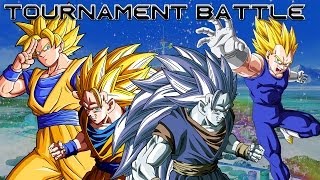 Dragon Ball Z Battle Of Z  Ssj3 amp Ssj2 Goku Vs Dark Ssj3 Goku amp Ssj2 Vegeta TOURNAMENT BATTLE [upl. by Pittman]