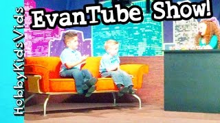 EvanTubeHD Behind the Scenes with HobbyKids Neon Arcade Filming Studios [upl. by Aissat]