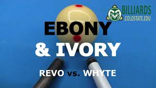 New WHYTE CARBON vs Predator Revo Carbon Fiber Shaft  quotEbony and Ivoryquot [upl. by Yentirb]