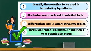 Formulating Null amp Alternative Hypotheses for Population Mean  Directional amp Nondirectional Tests [upl. by Ferris]