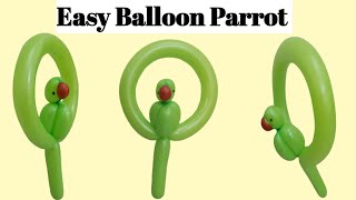 Balloon Parrot  Balloon Twisting Tutorial How to Make [upl. by Nylhtiak41]