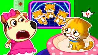 Three Little Kittens Song 😹😻😼Wolfoo Kids Songs 🌈🎵Baby Wolfoo Nursery Rhymes amp Kids Song [upl. by Zeuqram]