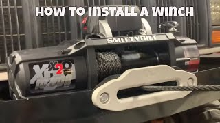 How to Install a Winch Smittybilt Gen2 X2O on Jeep Cherokee [upl. by Parsaye]