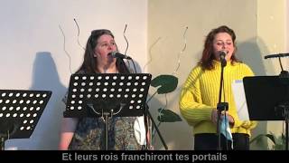 DEBOUT RESPLENDIS avec paroles  Louange avec Pierre Cécile Sarah Gaëlle amp Timothée Alméras [upl. by Erda]