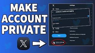 How to make Twitter now X account private update 2024 [upl. by Eissert914]