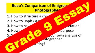 Students Top Grade Comparison of Emigree and War Photographer [upl. by Warms]