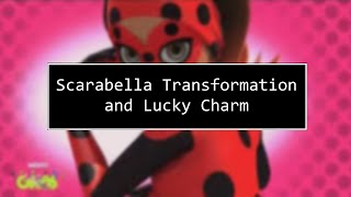 Scarabella Transformation and Lucky Charm  Miraculous Life [upl. by Enitsenre]