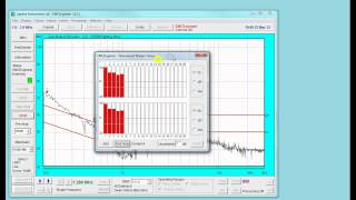 EMC conducted emissions test  initial scan [upl. by Lucey]