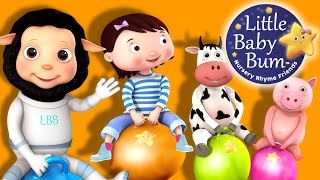 Hopping Song  Nursery Rhymes for Babies by LittleBabyBum  ABCs and 123s [upl. by Willcox]