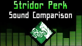 Dead by Daylight  Stridor Perk Sound Comparison [upl. by Rieger]