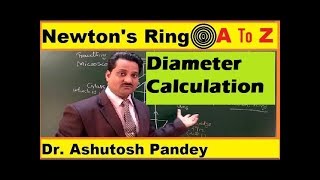 Diameter of Newtons Rings Experiment amp Circular Newtons Ring Explanation [upl. by Anilad836]