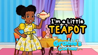 I’m a Little Teapot  Singing with Gracie’s Corner  Nursery Rhymes  Kids Songs [upl. by Liatnahs]