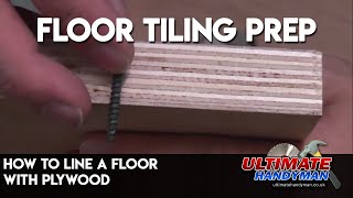 How to line a floor with plywood [upl. by Atkins]