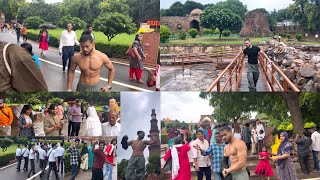 Shirtless In Public  Public Reaction When I Went Shirtless  Qutab Minar Full Vlog  Crazy Reaction [upl. by Faxon]