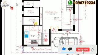 25X40 East Facing House Plan  2Bhk House Plan With Car Parking  26X41 Plot Design [upl. by Duile]