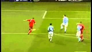 John Arne Riise Goal  Manchester City 0 Liverpool 1  Premiership 261105 [upl. by Ayokahs]