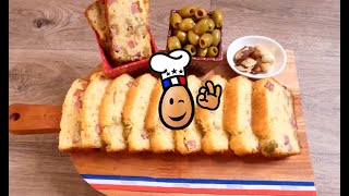 recette CAKE OLIVE JAMBON fait maison [upl. by Dart571]