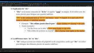 French 39 Understanding De and Des Of Something vs Some [upl. by Niven453]