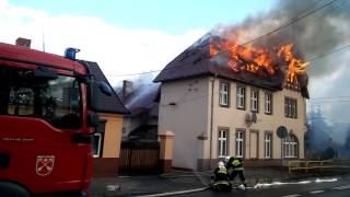 Pożar Domu Kultury Strzelno [upl. by Yennep]