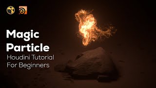 Houdini Beginner Tutorial  Magic Particle Effect Inside Houdini  Eng sub [upl. by Ylliw383]