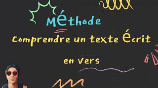 Comprendre un texte en vers [upl. by Tala952]