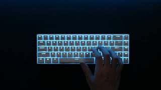 RK ROYAL KLUDGE RK68 Wireless Hot Swappable 65 Mechanical Keyboard Light Demonstration [upl. by Alegre]