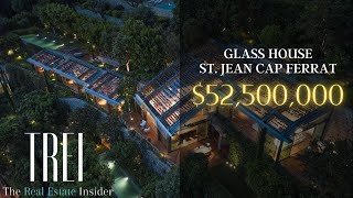 St Jean Cap Ferrat  Touring a 52500000 BATMAN Inspired Glass and Steel Mansion [upl. by Millda262]