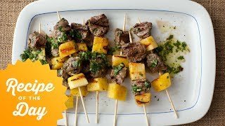 How to Make Giadas Pineapple Beef Pops  Food Network [upl. by Jutta]