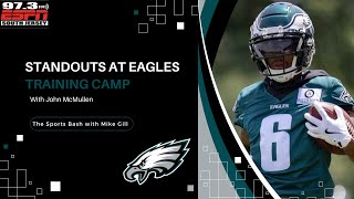 John McMullen gives his thoughts on who has been performing in the Eagles secondary at camp [upl. by Schnorr643]