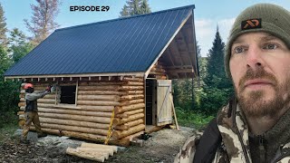 Log Cabin Build on OffGrid Homestead EP29 [upl. by Frager]