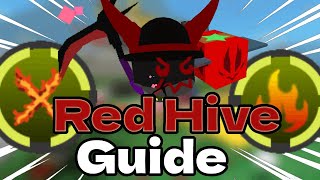 Best Red hive guide after update I Bee Swarm Simulator 2024 I [upl. by Noeht]