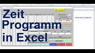 12 Zeiterfassungsprogramm in Excel VBA selber erstellen [upl. by Ykcor]