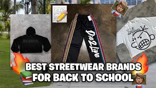 BEST STREETWEAR CLOTHING BRANDS TO BUY FROM FOR BACK TO SCHOOL 2024 [upl. by Jeth847]