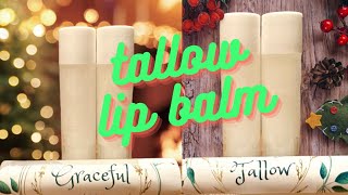 How to make tallow lip balm [upl. by Netsrik765]