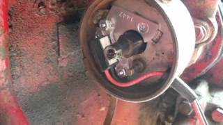 How to install electronic ignition and adjust timing on Farmall Super A [upl. by Giselbert]