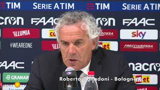 Donadoni commenta Bologna  Roma [upl. by Hellman803]