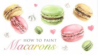 How To Paint Macarons  Fun art tutorial for any skill level [upl. by Ajax]